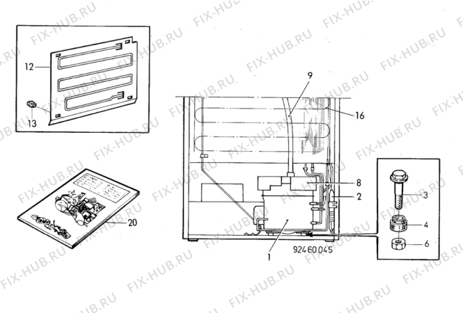 Взрыв-схема холодильника Unknown TR1285A - Схема узла C10 Cold, users manual